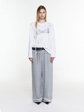 IN-OUT WIDE SWEATPANTS GREY