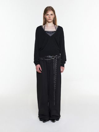 IN-OUT WIDE SWEATPANTS BLACK
