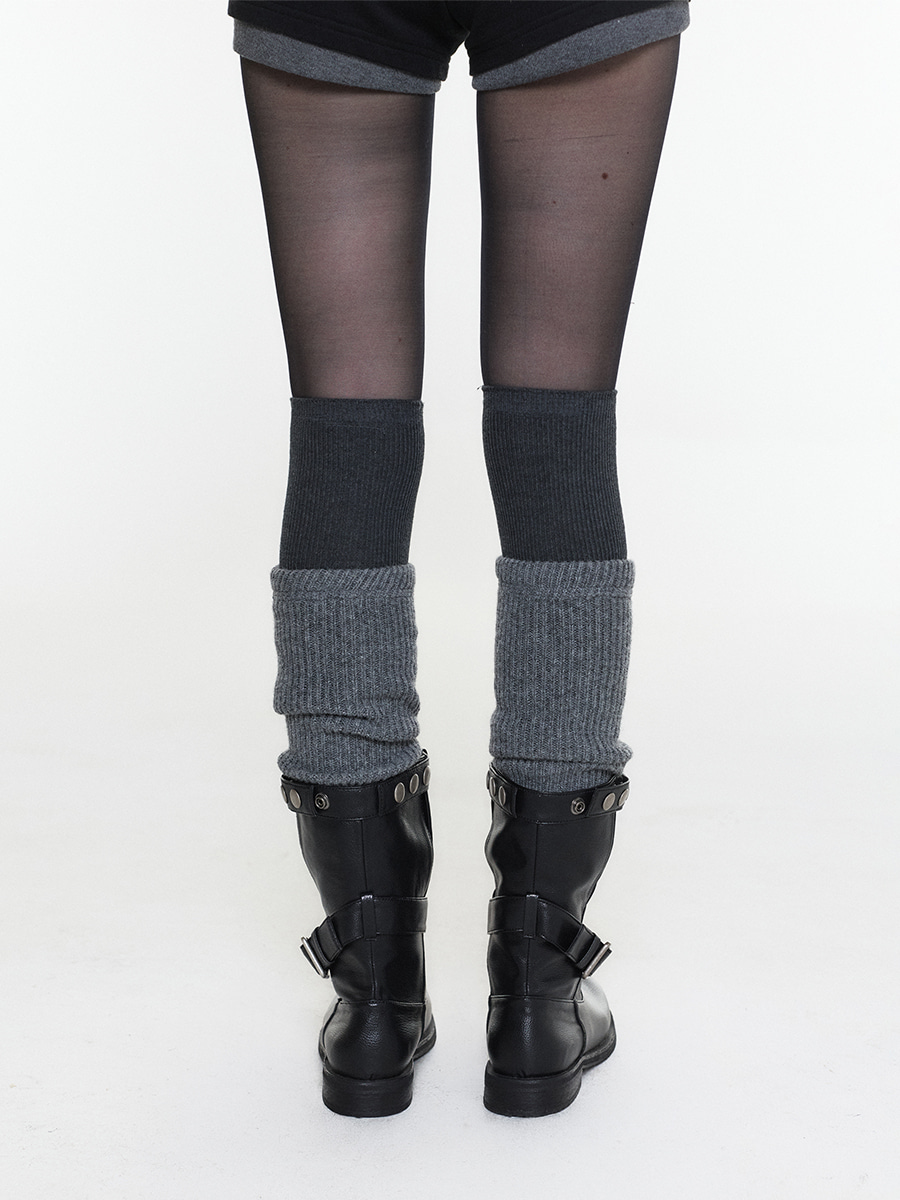 [포사 PICK] JANE BUCKLE MID BOOTS BLACK 사진 2/4