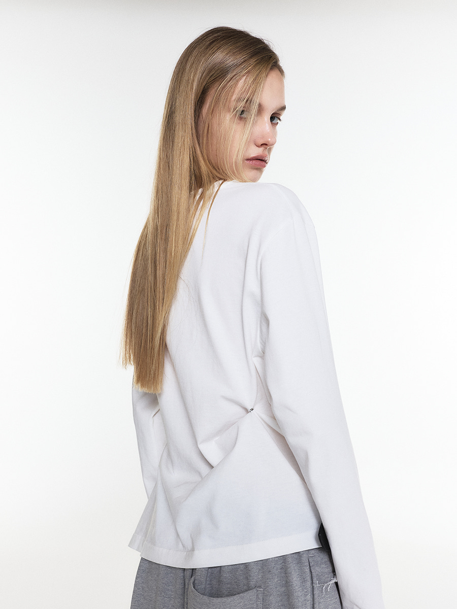 [포사 PICK] SNAP BUSTIER GRAPHIC TEE WHITE 사진 4/4