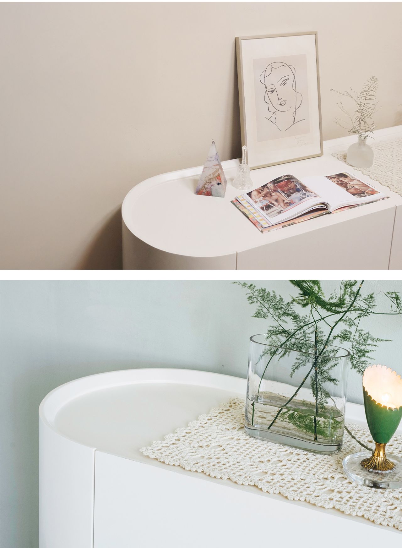 CURVED SIDE BOARD 2 | IVORY