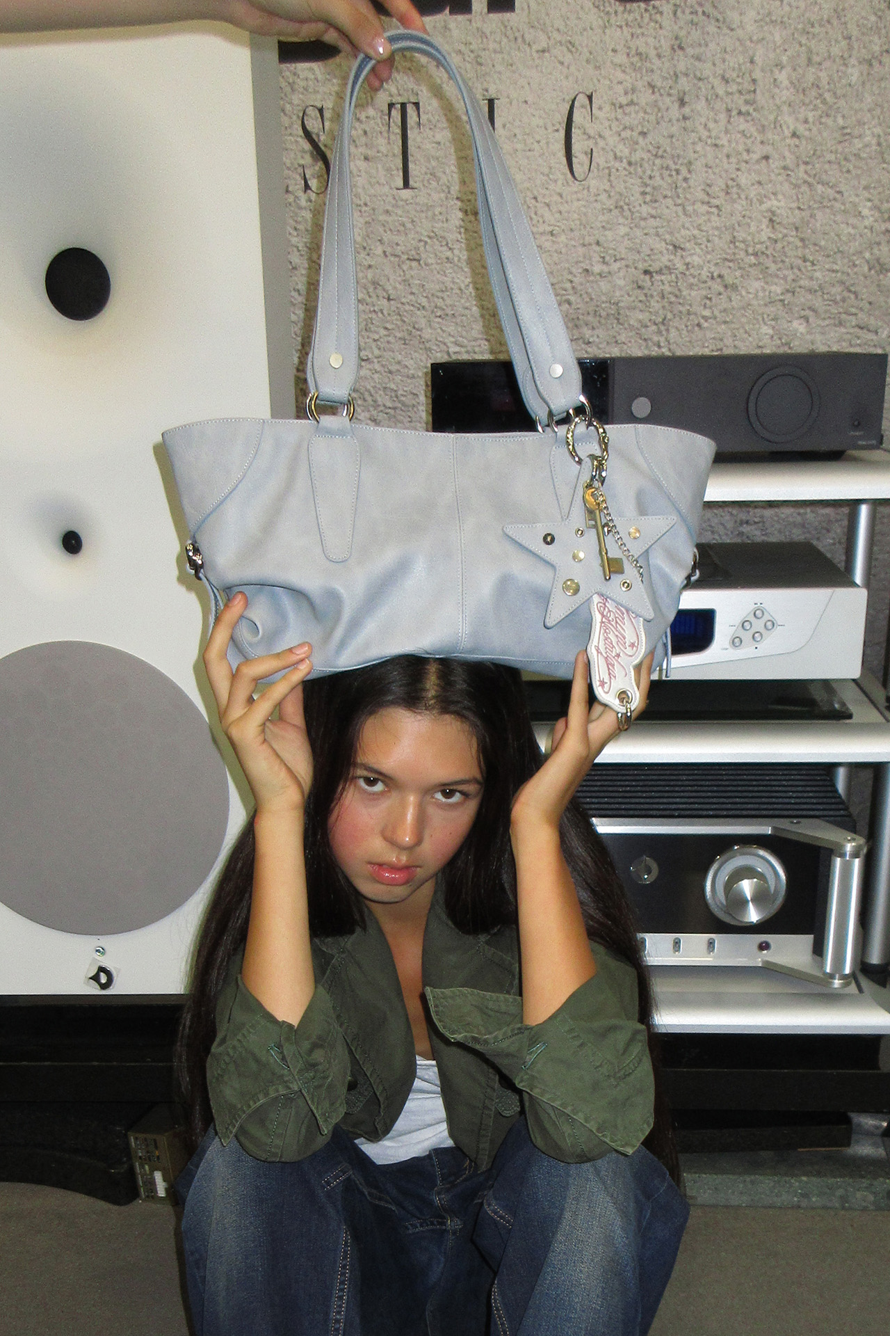 ranch bag (misty blue) & keyring set 사진 2/4