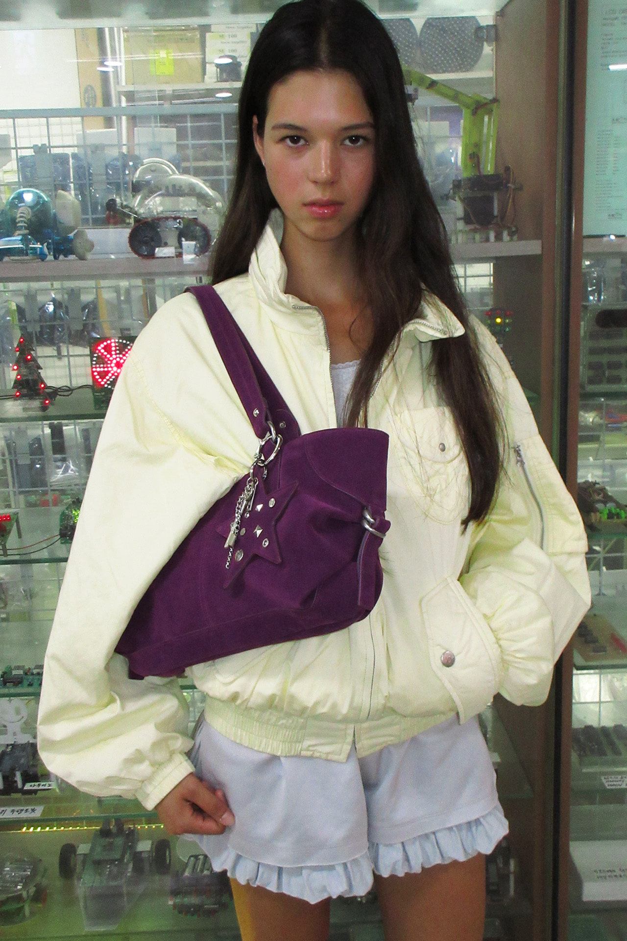 ranch bag (magenta) & keyring set 사진 4/4