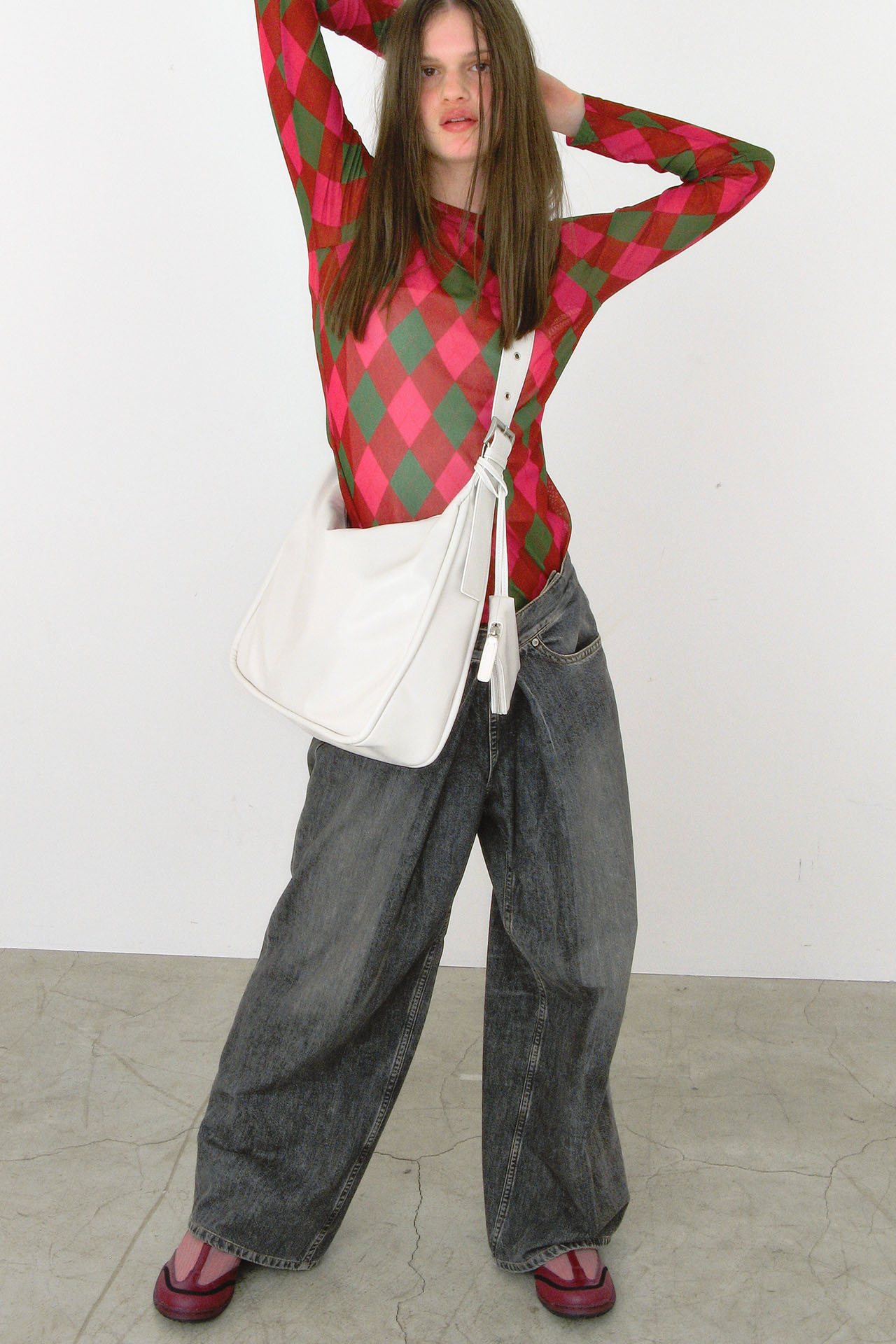 벨티드 릿지 백 belted ridge bag (cream) 사진 1/4