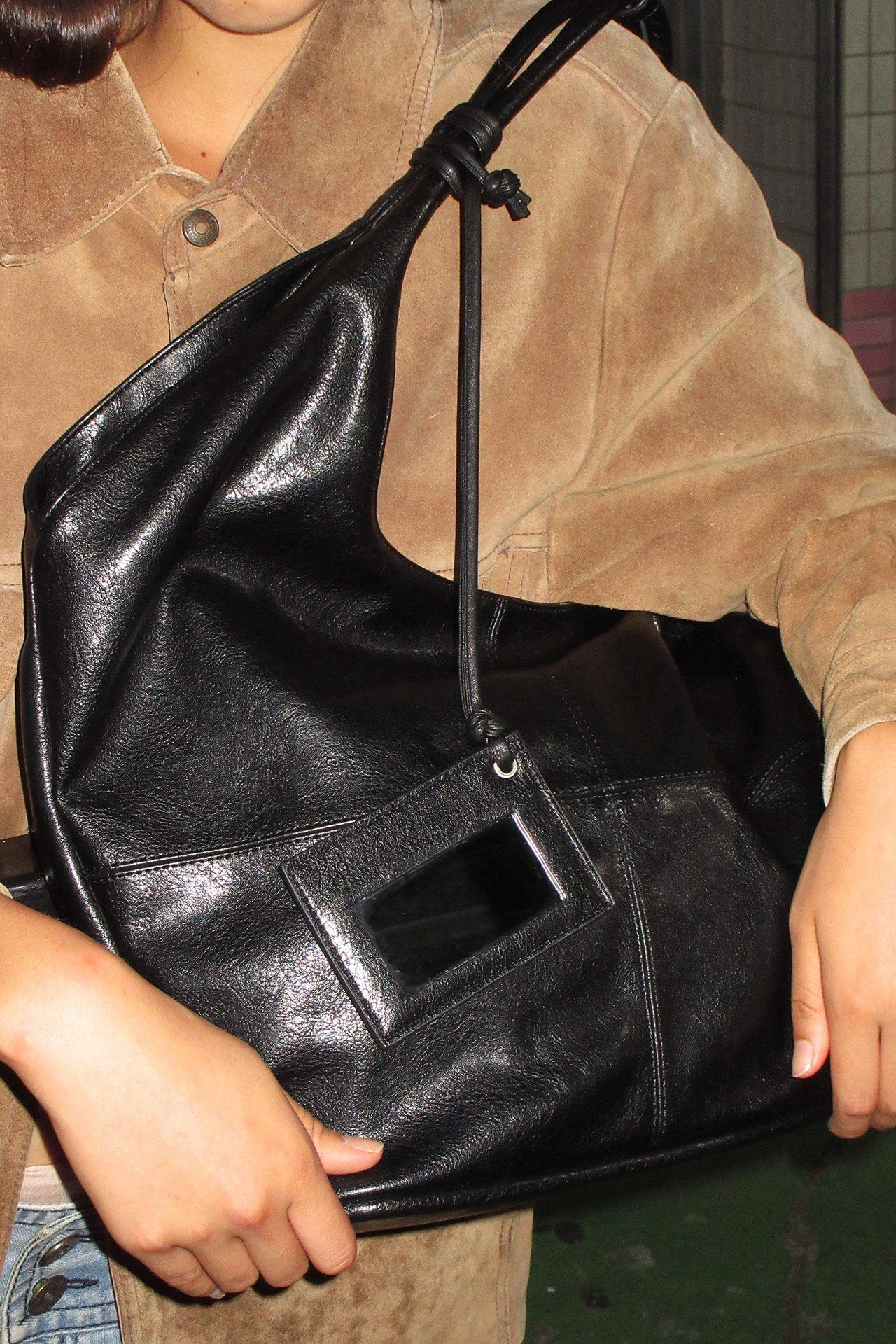 vase bag (black) & mirror card charm set 사진 2/4
