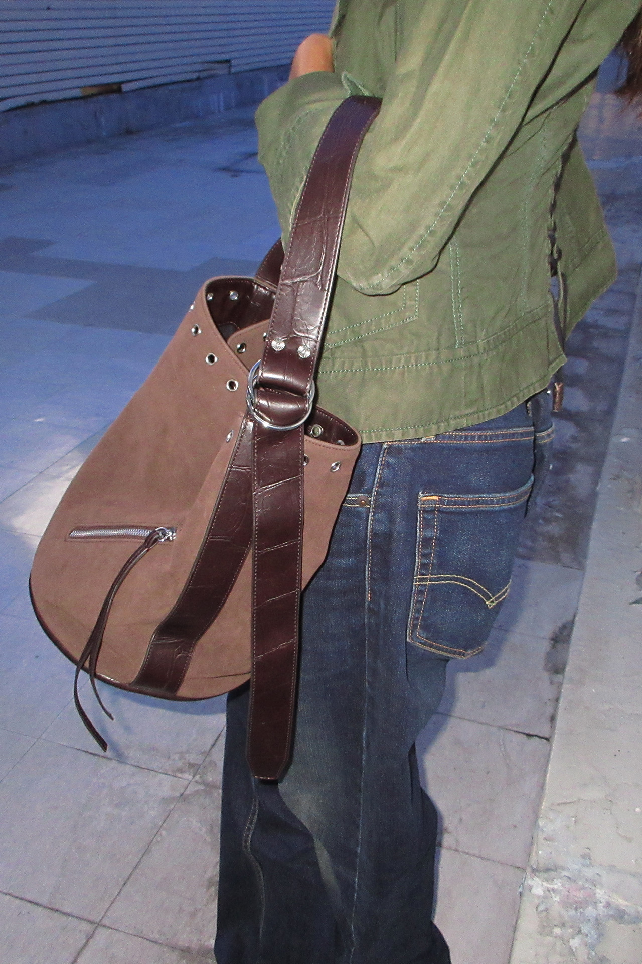 beaker bag (suede brown) 사진 3/4